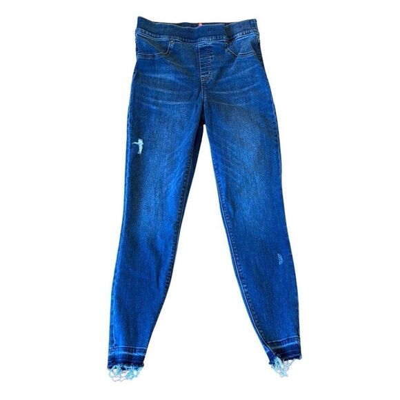 Spanx high rise distressed skinny jeans size M - Picture 3 of 13